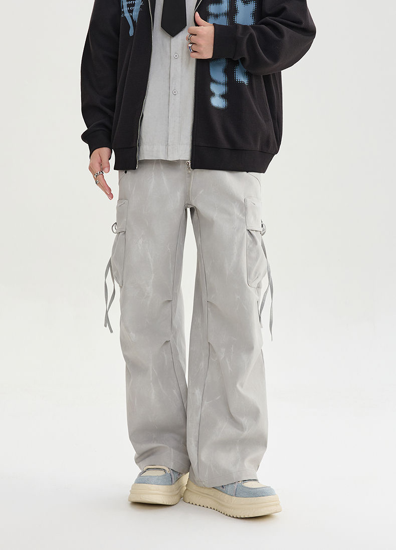 Men's Light Grey Cargo Pants